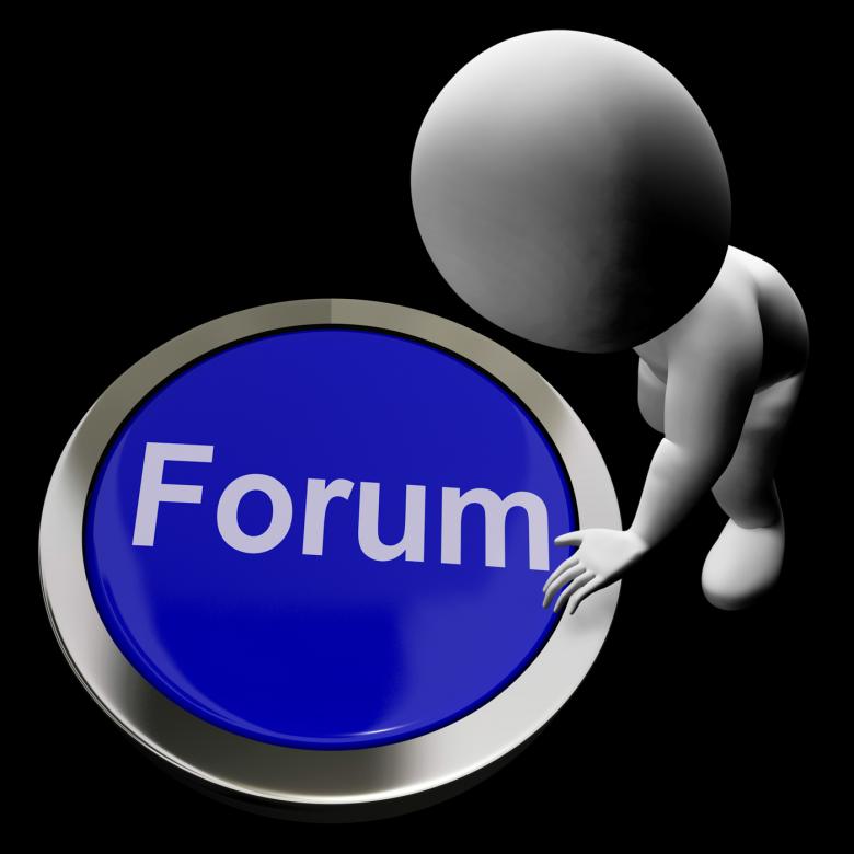 Free stock image of Forum Button Meaning Social Media Community Or Getting Information created by Stuart Miles