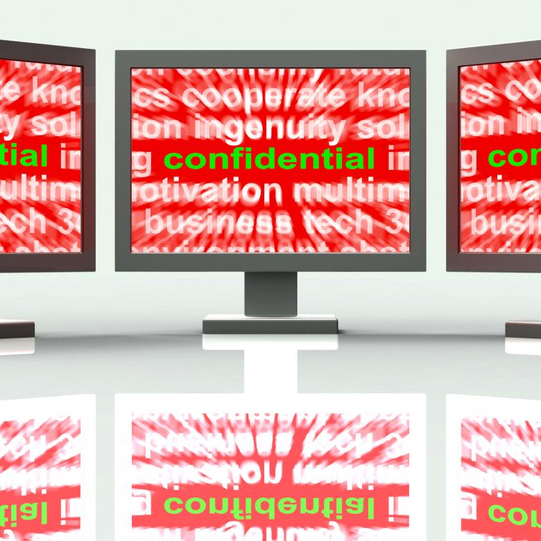 Free stock image of Confidential Monitors Shows Private Or Secret Document created by Stuart Miles