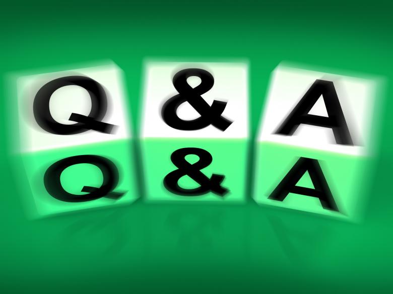 Free stock image of QA Blocks Displays Questions and Answers created by Stuart Miles