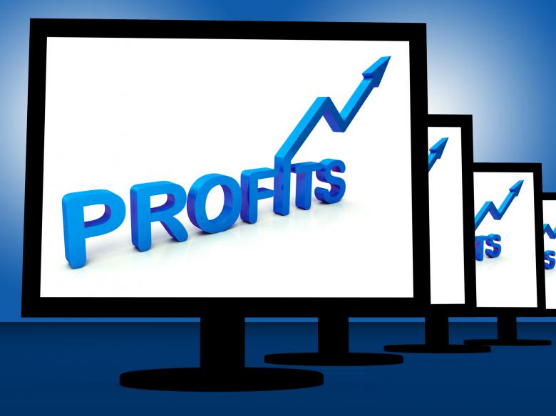Free stock image of Profits On Monitors Showing Profitable Incomes created by Stuart Miles
