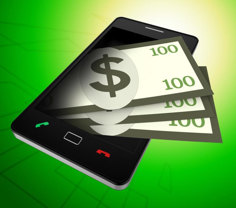 Free stock image of Phone Dollars Represents World Wide Web And American created by Stuart Miles