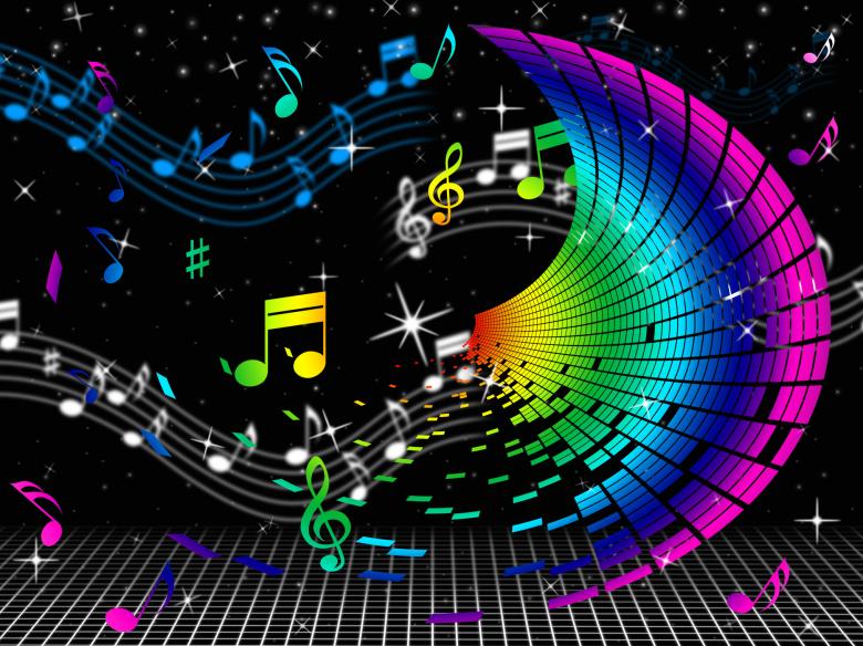 Free stock image of Color Notes Means Sheet Music And Audio created by Stuart Miles