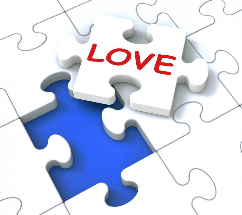 Free stock image of Love Puzzle Shows Loving Couples created by Stuart Miles
