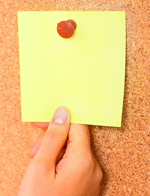 Free stock image of Looking At A Blank Post It Message created by Stuart Miles