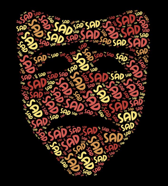 Free stock image of Sad Word Indicates Broken Hearted And Despairing created by Stuart Miles