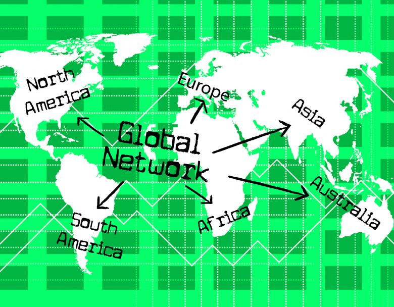 Free stock image of Global Network Shows Worldly Computer And Globalise created by Stuart Miles