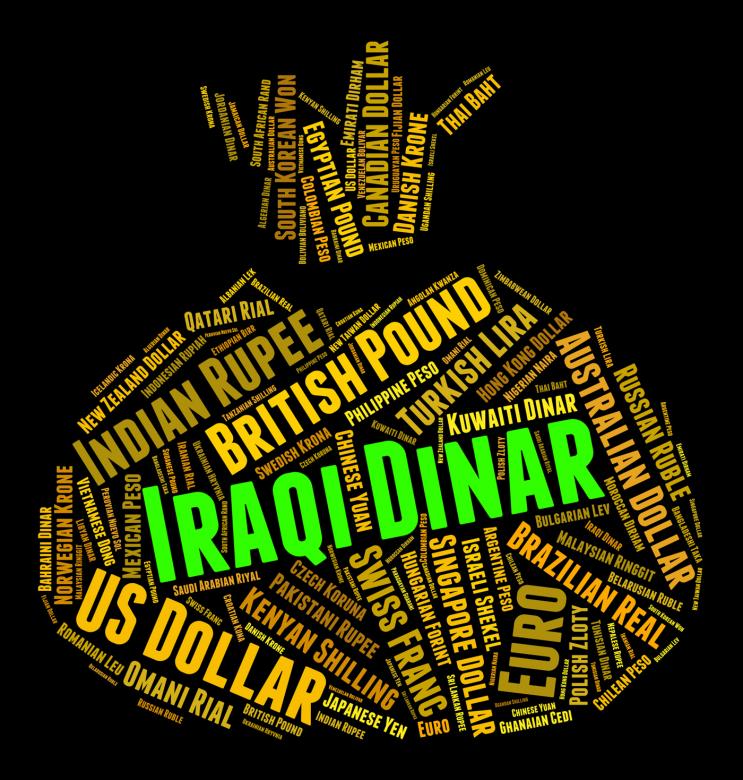 Free stock image of Iraqi Dinar Shows Foreign Exchange And Broker created by Stuart Miles