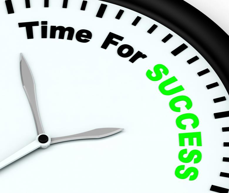 Free stock image of Time For Success Message Showing Victory And Winning created by Stuart Miles
