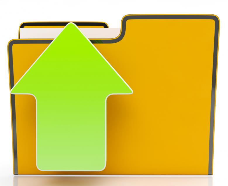 Free stock image of Upload Arrow And File Shows Uploaded created by Stuart Miles