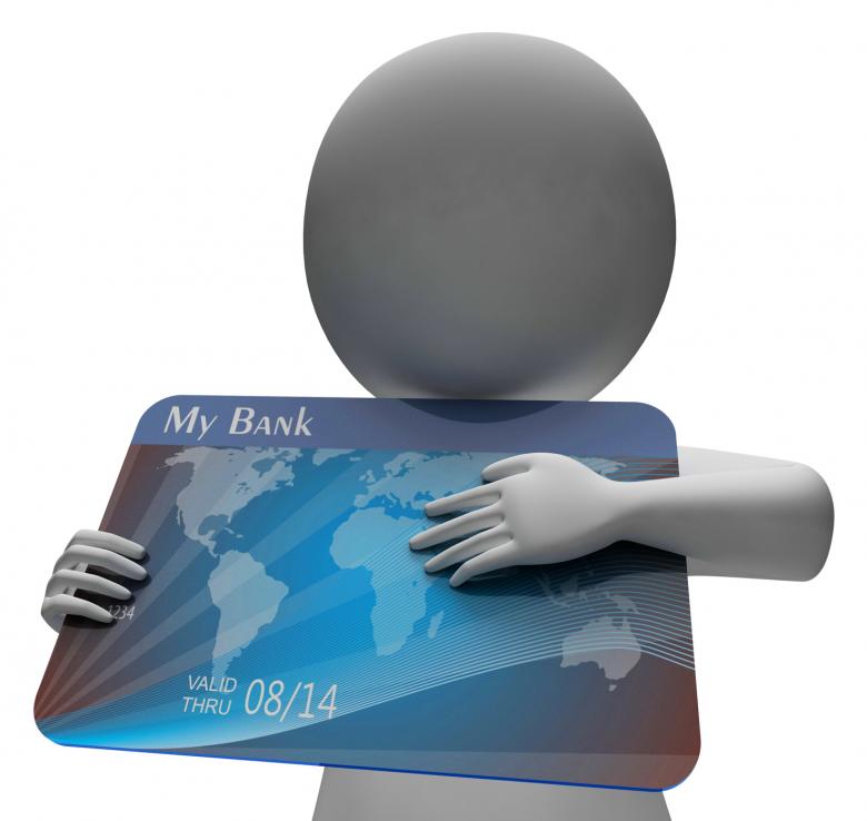 Free stock image of Debit Card Indicates Buying Banking And Indebtedness 3d Rendering created by Stuart Miles