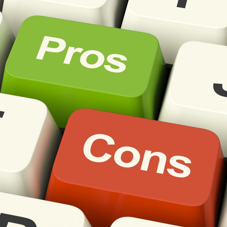Free stock image of Pros Cons Computer Keys Showing Plus And Minus Alternatives Analysis A created by Stuart Miles