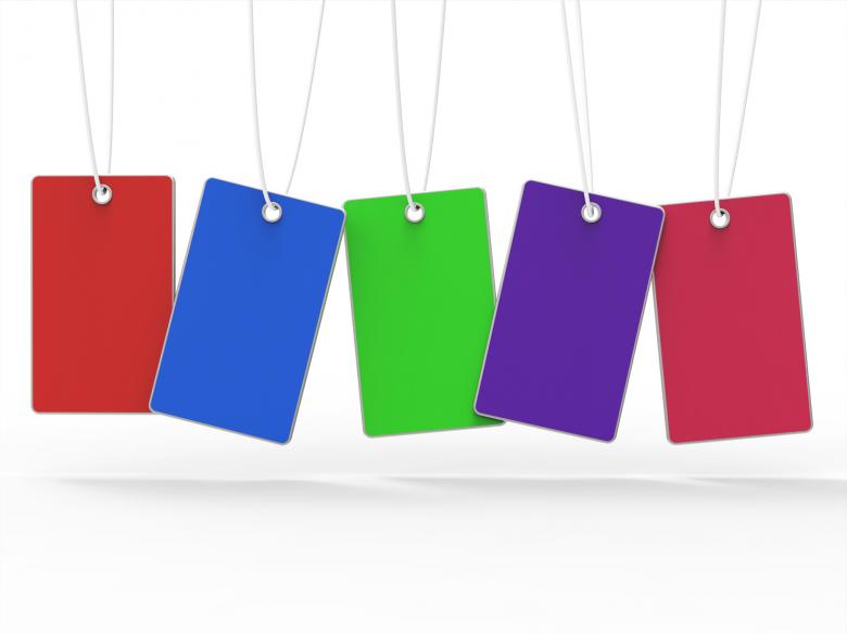 Free stock image of 5 Tags Indicates Empty Space And Card created by Stuart Miles