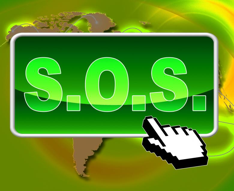 Free stock image of Sos Button Indicates World Wide Web And Support created by Stuart Miles