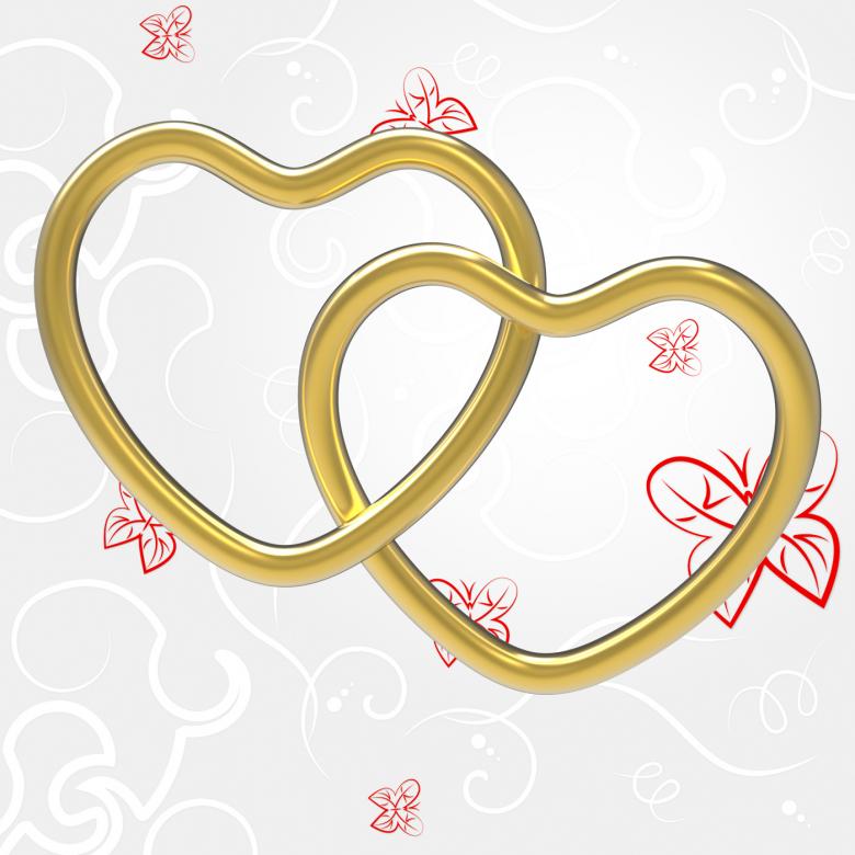 Free stock image of Wedding Rings Indicates Valentines Day And Couple created by Stuart Miles
