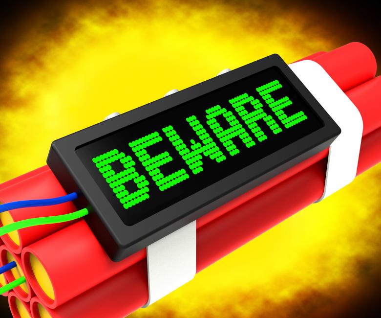 Free stock image of Beware Dynamite Sign Means Caution Or Warning created by Stuart Miles