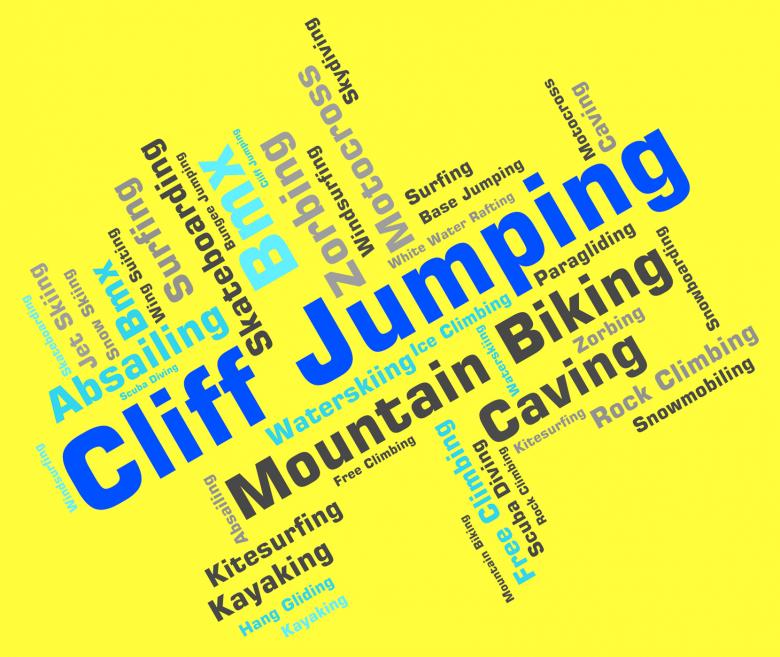 Free stock image of Cliff Jumping Means Words Word And Cliffs created by Stuart Miles