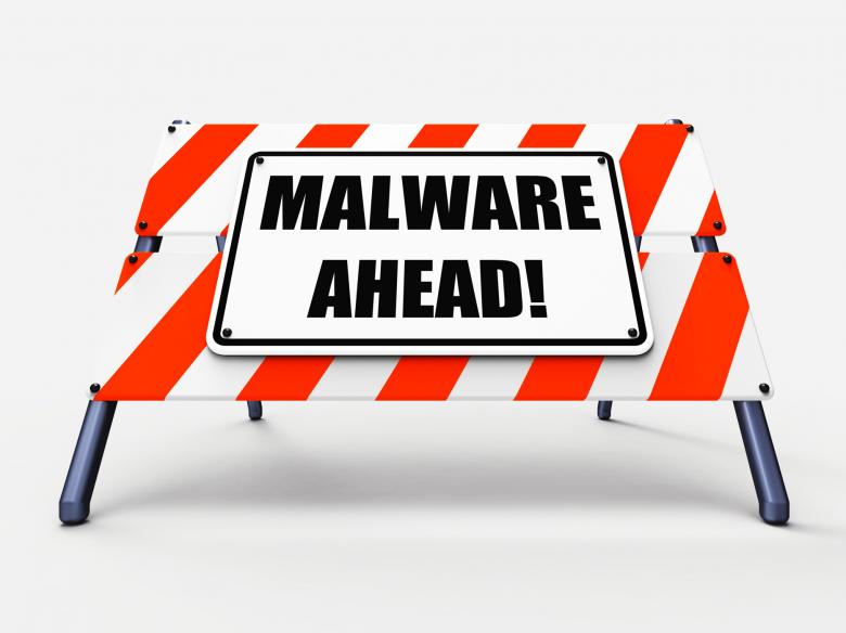 Free stock image of Malware Ahead Refers to Malicious Danger for Computer Future created by Stuart Miles