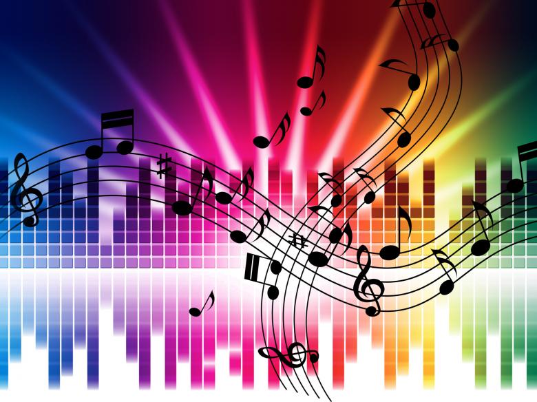 Free stock image of Music Colors Background Means Singing Playing Or Disco created by Stuart Miles