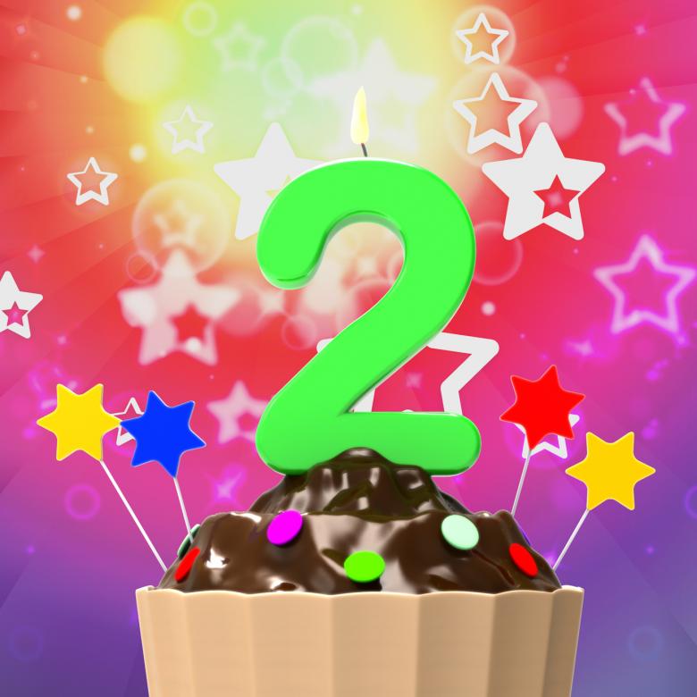 Free stock image of Two Second Indicates Birthday Party And 2 created by Stuart Miles