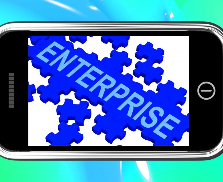 Free stock image of Enterprise On Smartphone Showing Company Development created by Stuart Miles