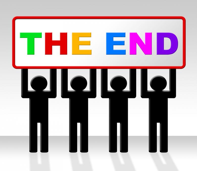 Free stock image of The End Represents Final Finale And Conclusion created by Stuart Miles