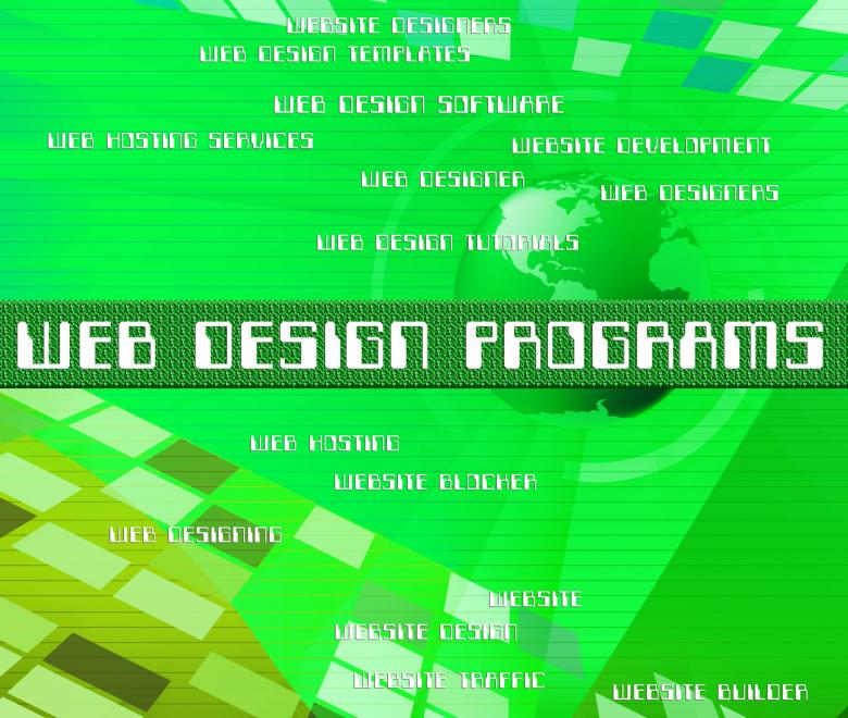 Free stock image of Web Design Programs Shows Software Development And Designers created by Stuart Miles