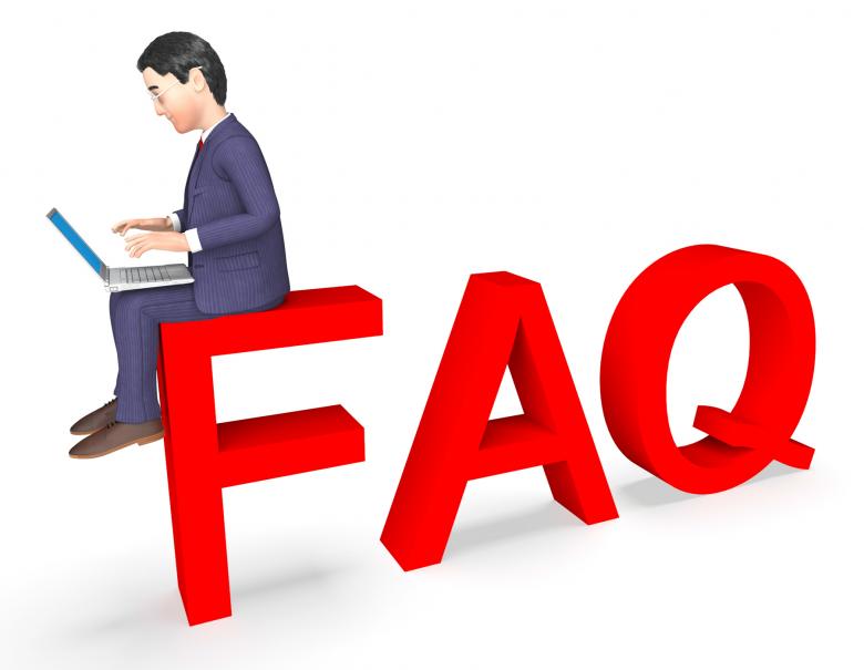 Free stock image of Character Faq Shows Frequently Asked Questions And Advice 3d Rendering created by Stuart Miles