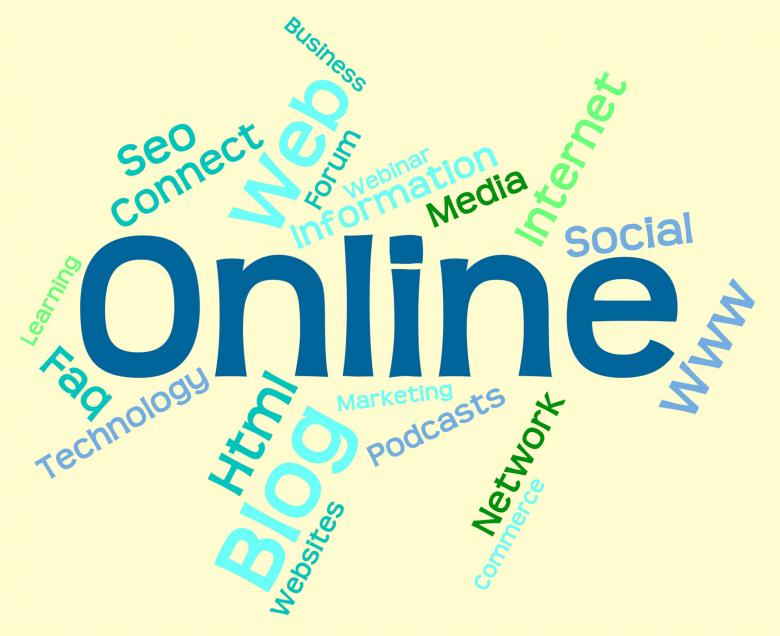 Free stock image of Online Word Means World Wide Web And Internet created by Stuart Miles