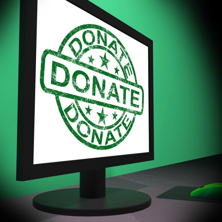 Free stock image of Donate Computer Shows Charitable Donating And Fundraising created by Stuart Miles