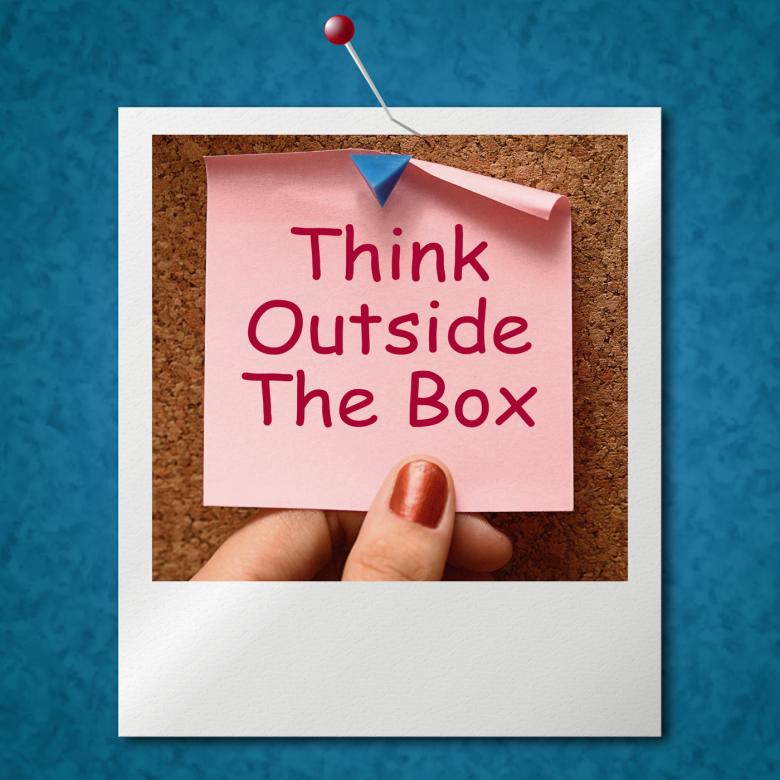 Free stock image of Think Outside The Box Photo Means Different Unconventional Thinking created by Stuart Miles