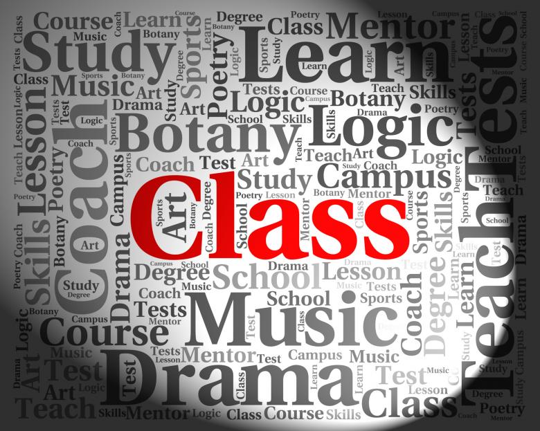 Free stock image of Class Word Shows Text Learn And Educated created by Stuart Miles