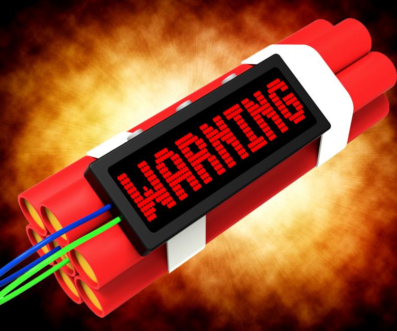 Free stock image of Warning Dynamite Sign Meaning Caution Or Danger created by Stuart Miles