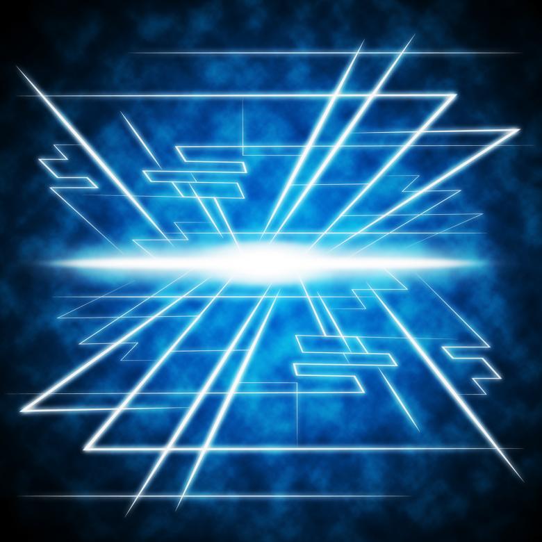 Free stock image of Blue Brightness Background Shows Piercing Light And Rectangles created by Stuart Miles