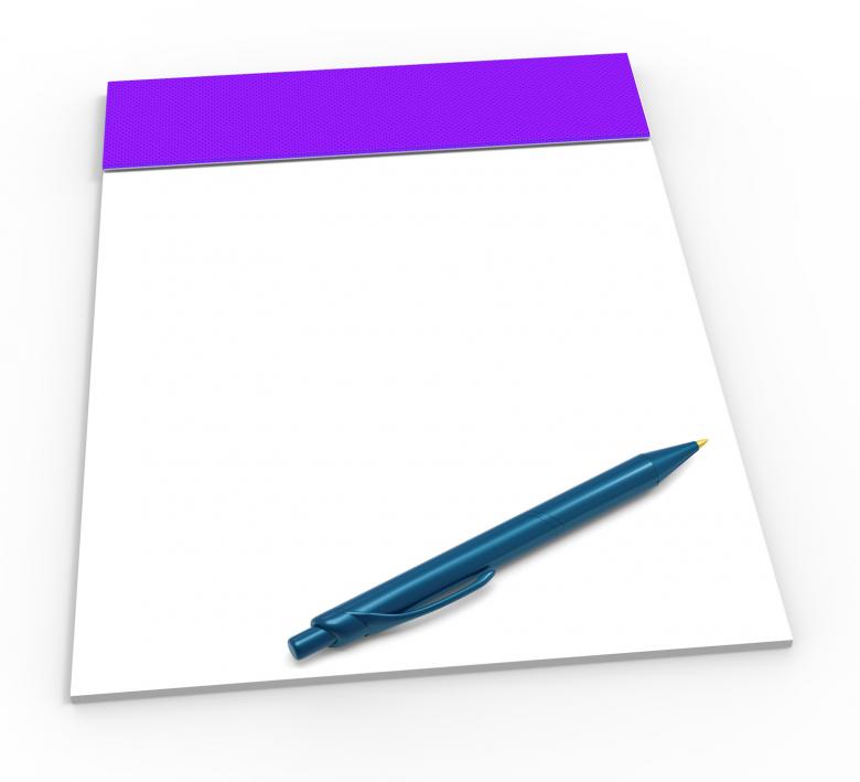 Free stock image of Blank Note Pad With Copy Space Shows Empty White Note Book created by Stuart Miles
