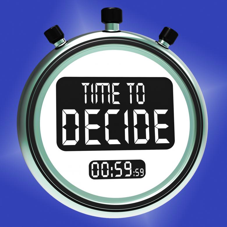 Free stock image of Time To Decide Message Means Decision And Choice created by Stuart Miles