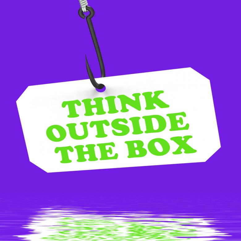 Free stock image of Think Outside The Box On Hook Displays Imagination And Creativity created by Stuart Miles