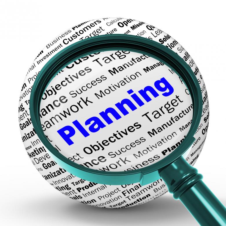 Free stock image of Planning Magnifier Definition Means Mission Planning Or Objectives created by Stuart Miles