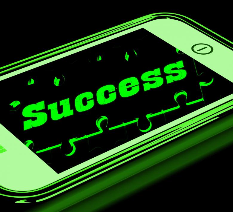 Free stock image of Success On Smartphone Showing Progression created by Stuart Miles