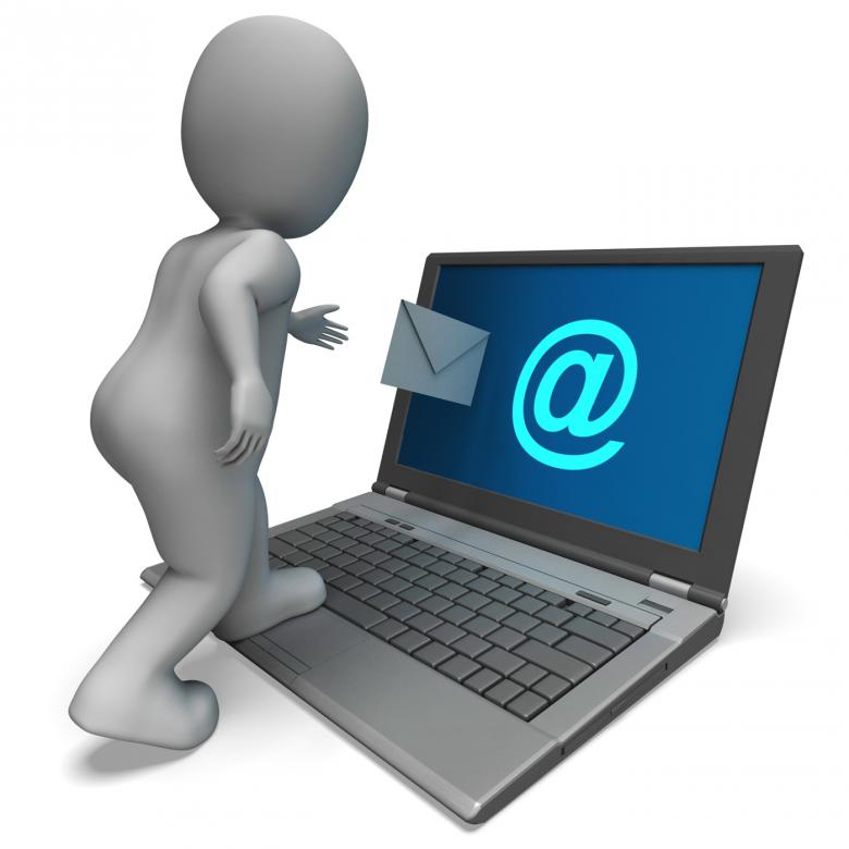 Free stock image of Email Sign On Laptop Shows E-mail Mailing created by Stuart Miles