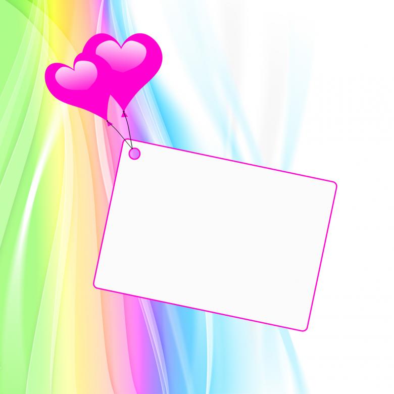 Free stock image of Heart Balloons On Note Means Valentines Card Or Dedication created by Stuart Miles