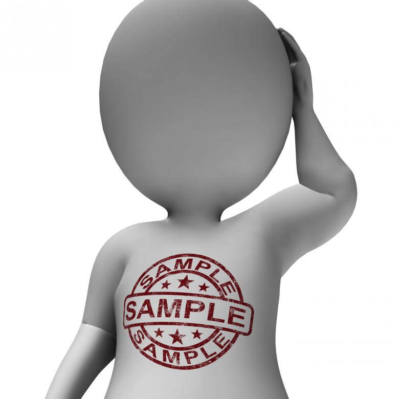 Free stock image of Sample Stamp On Man Shows Example Or Taste created by Stuart Miles