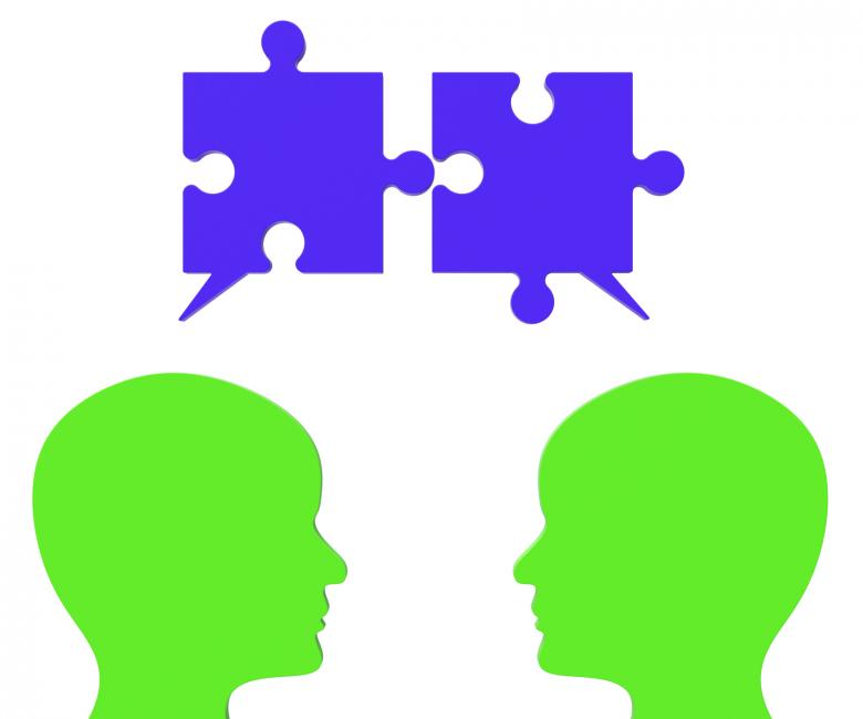 Free stock image of Speech Bubble Means Jigsaw Puzzle And Assemble created by Stuart Miles