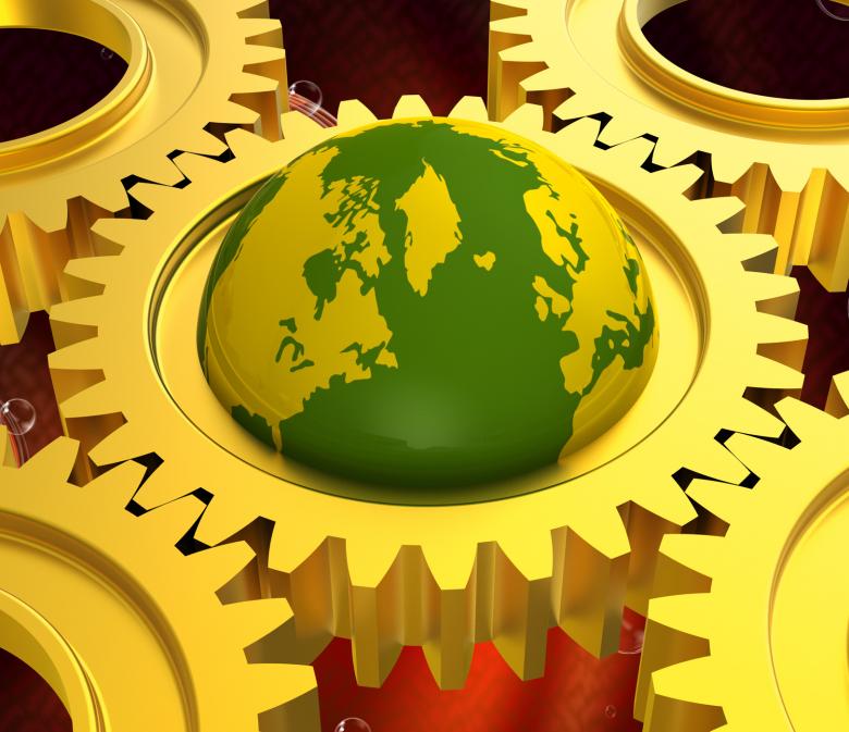 Free stock image of Global Network Means Keyboard Communication And Globe created by Stuart Miles