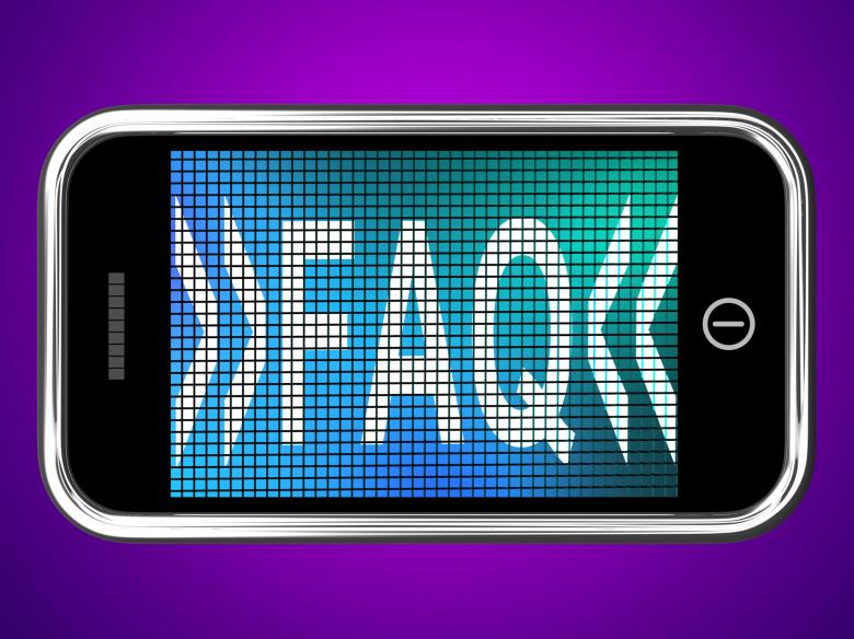 Free stock image of Faq Message On Mobile Phone For Help created by Stuart Miles