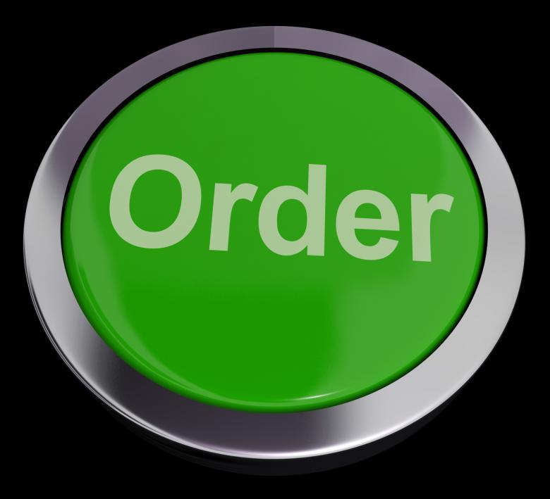 Free stock image of Order Button For Buying Online In Web Store created by Stuart Miles