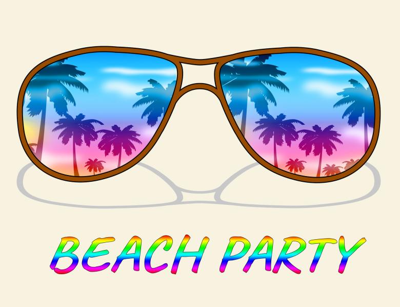 Free stock image of Beach Party Indicates Ocean Parties And Fun created by Stuart Miles