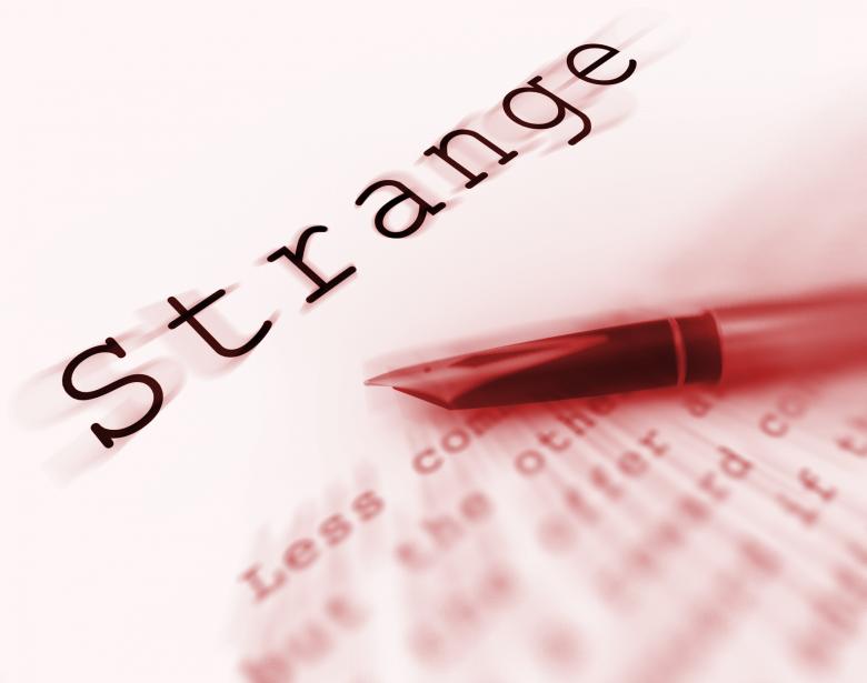 Free stock image of Strange Word Displays Unusual Odd Or Curious created by Stuart Miles