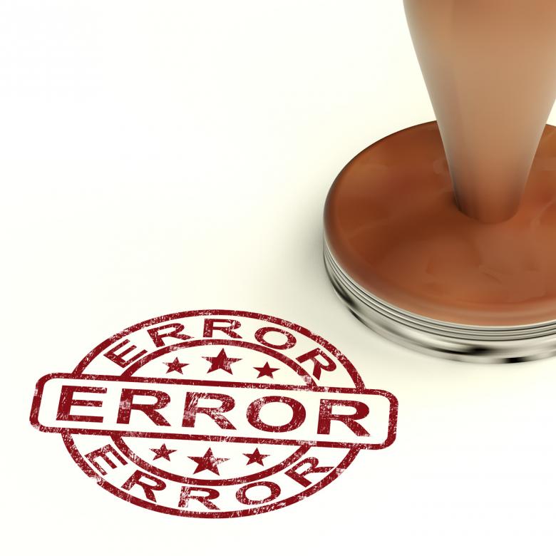 Free stock image of Error Stamp Shows Mistake Fault Or Defects created by Stuart Miles