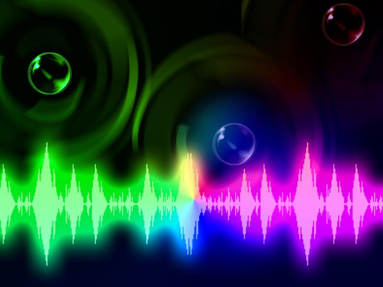Free stock image of Sound Wave Background Means Music Volume Or Amplifier created by Stuart Miles