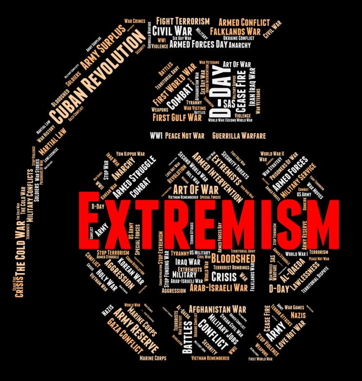 Free stock image of Extremism Word Represents Fundamentalism Wordclouds And Text created by Stuart Miles
